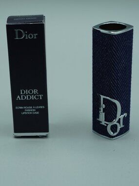 Dior Addict Lipstick CASE ONLY Indigo Denim NEW IN BOX Limited Edition